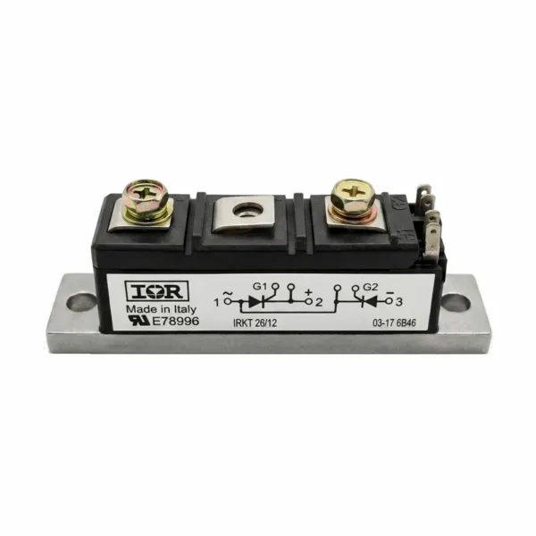 MÓDULO DE TIRISTORES (SCR) 1200V 27A. Marca: IR. Referencia: IRKT26-12