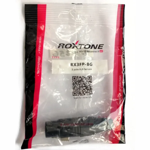 1-1-256A CONECTOR CANON XLR HEMBRA ROXTONE Referencia: RX3FP-NT