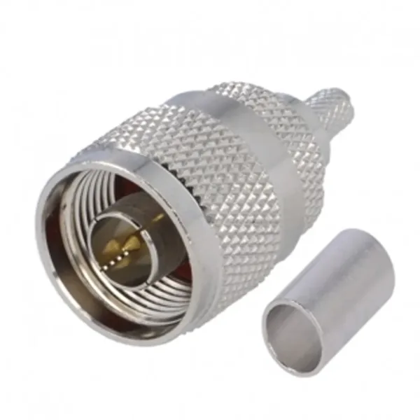 1-2-107 CONECTOR N MACHO PARA PONCHAR RG 214 NM-CR-RG214