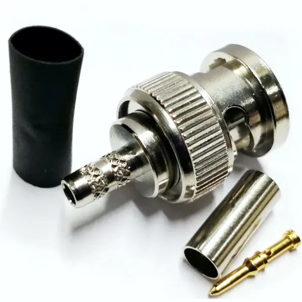 1-2-13 CONECTOR BNC MACHO PARA CABLE MINICOAXIAL PONCHAR AMPHENOL Referencia: B1121A8-004