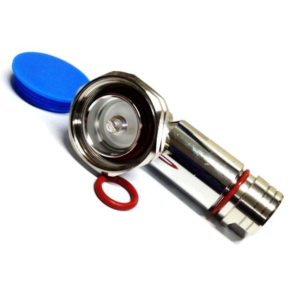 1-2-142 CONECTOR DIN 7/16 MACHO ACODADO CABLE 1/2 RIGIDO VICOM REF DIN 7/16-M-1/2R-ANG