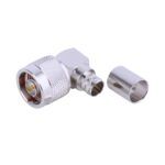Conector N Macho en Angulo Ponchar para cable Rg8/Lmr400 1-2-149