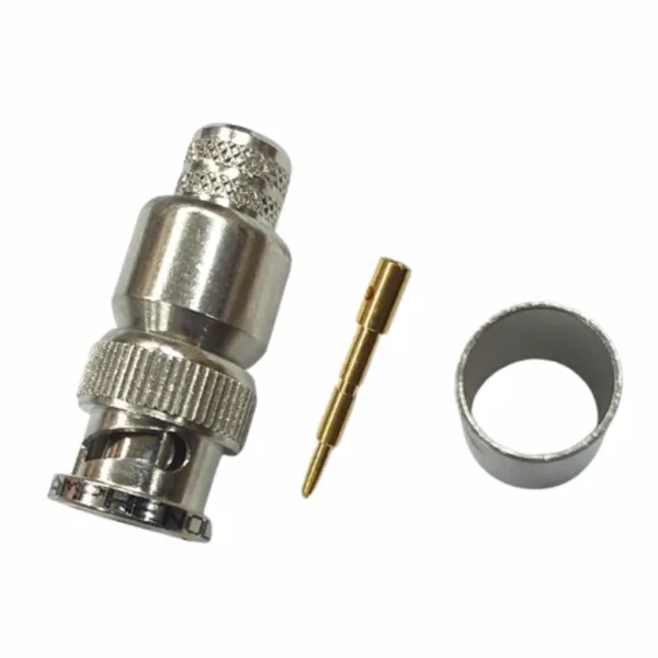 CONECTOR BNC MACHO PARA CABLE RG8 CRIMP. Marca: AMPHENOL. Referencia: 031-5998-RFX