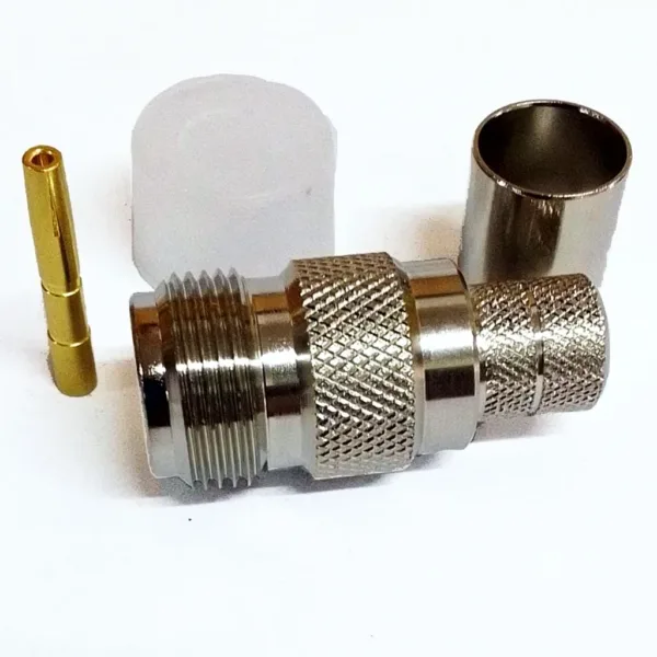 1-2-61 CONECTOR TIPO N HEMBRA PARA CABLE RG8 CRIMP VICOM Referencia: NF-CR-RG8