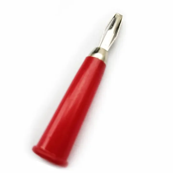 1-4-8 CONECTOR BANANA MACHO ROJO C-BAN-M-R