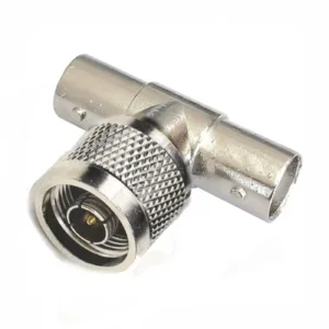 ADAPTADOR N MACHO - 2 BNC HEMBRA. Marca: Vicom. Referencia: ADP-T-NM-2BNCH