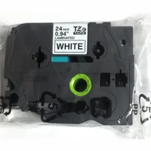 CINTA PARA ROTULADORA BLACK ON WHITE 24MM. Marca: BROTHER. Referencia: TZefx251