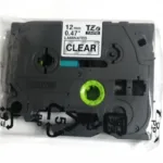 CINTA PARA ROTULADORA BLACK ON CLEAR 12MM. Marca: BROTHER. Referencia: TZe131