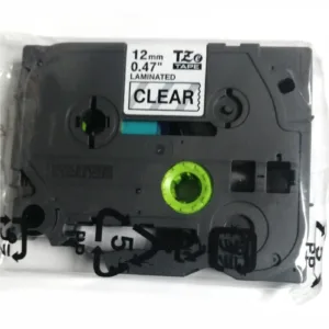 CINTA PARA ROTULADORA BLACK ON CLEAR 12MM. Marca: BROTHER. Referencia: TZe131
