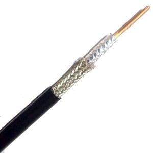 CABLE COXIAL RG8 UNIFILAR MALLA COBRE ESTAÑADO. Marca: VICOM Referencia: RG8-UNI-MCUSN