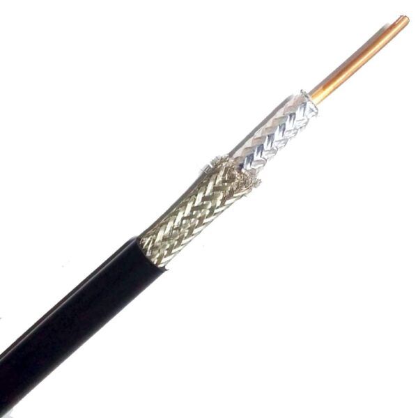 CABLE COXIAL RG8 UNIFILAR MALLA COBRE ESTAÑADO. Marca: VICOM Referencia: RG8-UNI-MCUSN