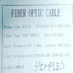 Fibra Óptica Monomodo G657a1 2mm Simplex 2-4-741C