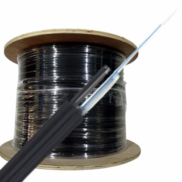 2-4-743 CABLE FIBRA OPTICA G657A2 1 HILO DROP CON MENSAJERO VICOM Referencia: DROP-1H-M