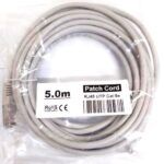 PATCH CORD UTP CAT 5E GRIS 5M CCA VICOM Referencia: PT-5E-5MT-G-CCA