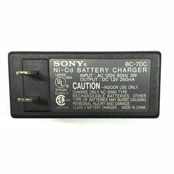 4-1-134B CARGADOR DE BATERIA NI-CD/NI-MH PARA WALKMAN SONY SONY Referencia: BC-7DC