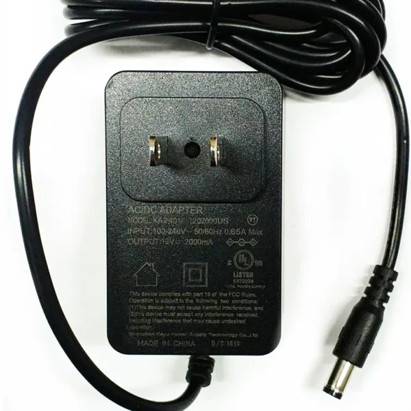 4-4-155 Nombre: AC-DC ADAPTADOR 12V A 2A Referencia: KA240A-1202000US Marca: GENERICO Empaque: 5.47mm x 9.52mm Precio por: Unidad