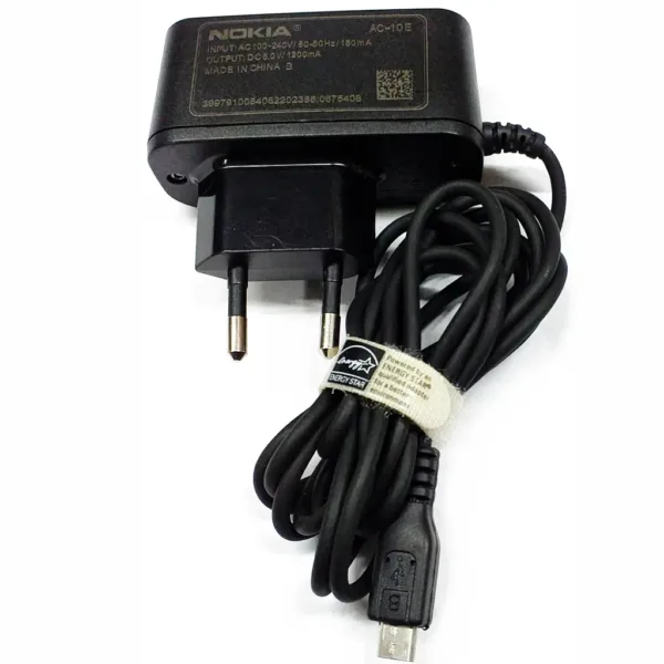 AC-DC ADAPTADOR 5.0V A 1.200MA NOKIA Referencia: AC-10E AC-DC ADAPTADOR 5.0V A 1.200MA NOKIA Referencia: AC-10E