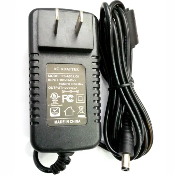 ADAPTADOR 12V A 2A GENERICO Referencia: RS-ABO2J00 AC-DC ADAPTADOR 12V A 2A GENERICO Referencia: RS-ABO2J00