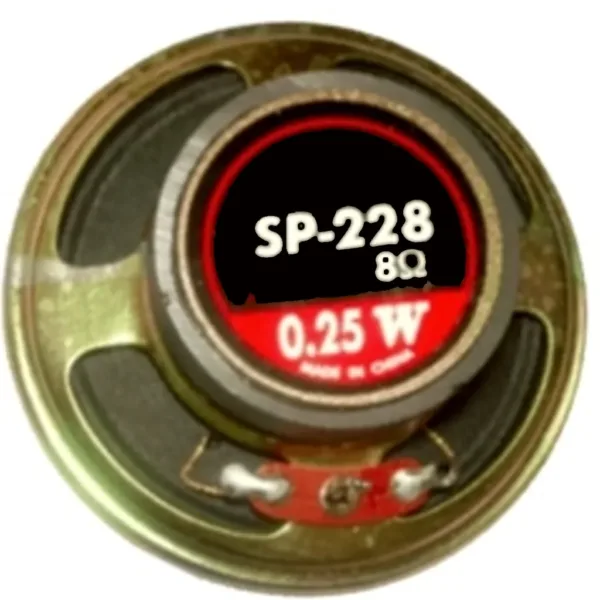 PARLANTE 8OHM 0.25W SPEAKER GENERICO Referencia: SP-228 PARLANTE 8OHM 0.25W SPEAKER GENERICO Referencia: SP-228