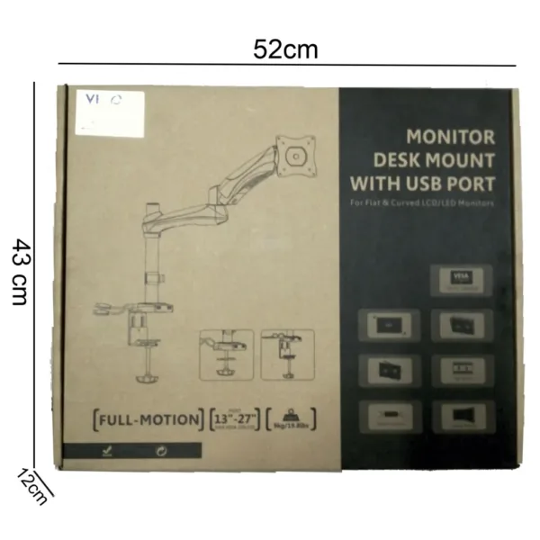 SOPORTE METALICO PARA MONITOR LCD CON 2 PUERTOS USB. Marca: VICOM. Referencia: VIC05-C012U SOPORTE METALICO PARA MONITOR LCD CON 2 PUERTOS USB. Marca: VICOM. Referencia: VIC05-C012U