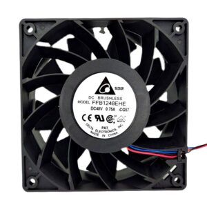 VENTILADOR 48V 0.75A 3 HILOS AZUL-ROJO-NEGRO. Marca: DELTA Referencia: FFB1248EHE-CG57