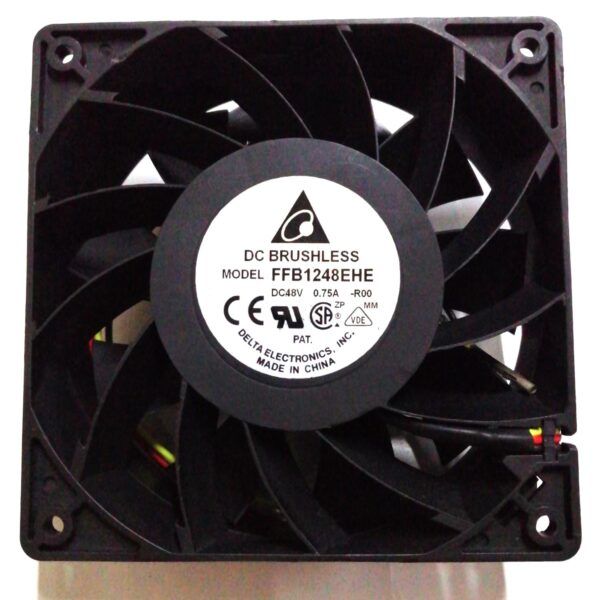 8-1-121 VENTILADOR 48V 0.75A 3 HILOS AMARILLO-ROJO-NEGRO. Marca: DELTA Referencia: FFB1248EHE-R00