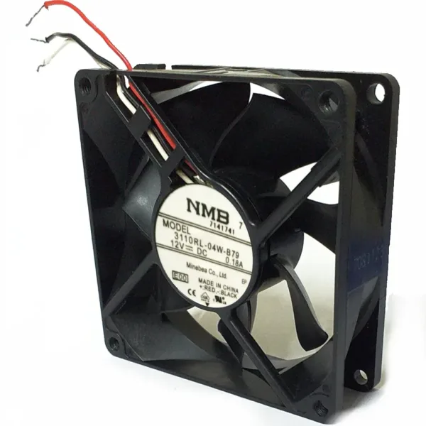8-1-5A VENTILADOR 12 VDC 0.18A 3 CABLES NMB-MAT Referencia: 3110RL-04W-B79-E00