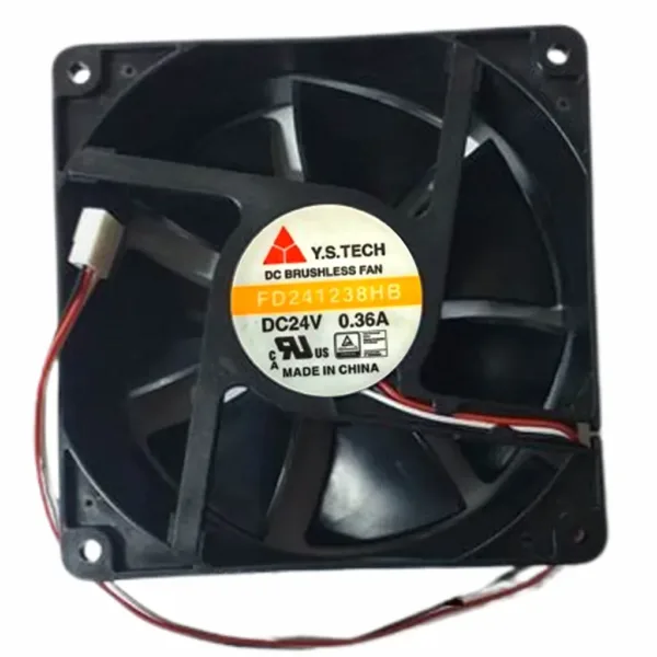VENTILADOR 24VDC 0.36A 120X120X38 MM 3 CABLES. Marca: Y.S. TECH. Referencia: FD241238HB VENTILADOR 24VDC 0.36A 120X120X38 MM 3 CABLES. Marca: Y.S. TECH. Referencia: FD241238HB
