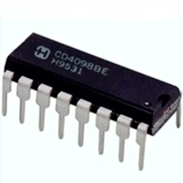 IC CMOS DUAL MONOSTABLE MULTIVIBRATOR. Marca: HITACHI SEMICUNDUCTOR. Referencia: CD4098BE IC CMOS DUAL MONOSTABLE MULTIVIBRATOR. Marca: HITACHI SEMICUNDUCTOR. Referencia: CD4098BE