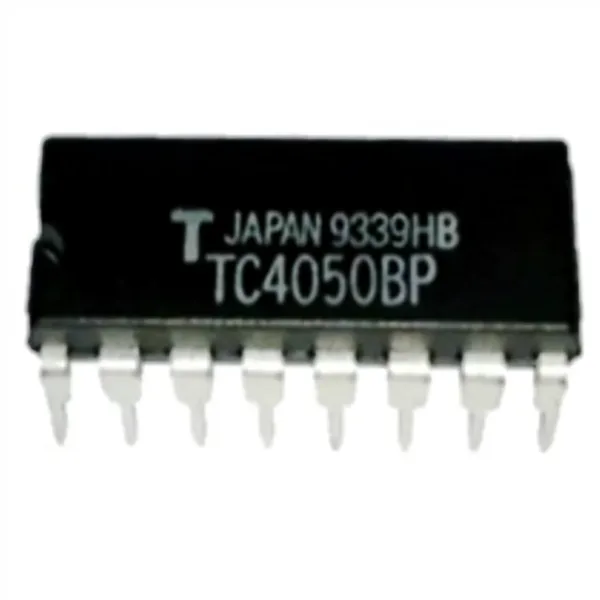 IC CMOS HEX NON INVERTING BUFFER CONVERTER. Marcas: TOSHIBA – RCA. Referencias: TC4050BP y CD4050 IC CMOS HEX NON INVERTING BUFFER CONVERTER. Marcas: TOSHIBA – RCA. Referencias: TC4050BP y CD4050