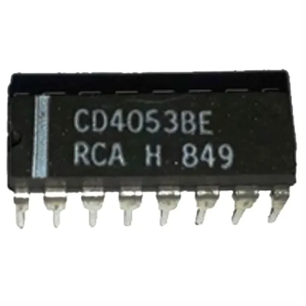 IC CMOS TRIPLE 2 CH ANALOG MULTIPLEXER/DEMULT. Marca: RCA. Referencia: CD4053BE IC CMOS TRIPLE 2 CH ANALOG MULTIPLEXER/DEMULT. Marca: RCA. Referencia: CD4053BE