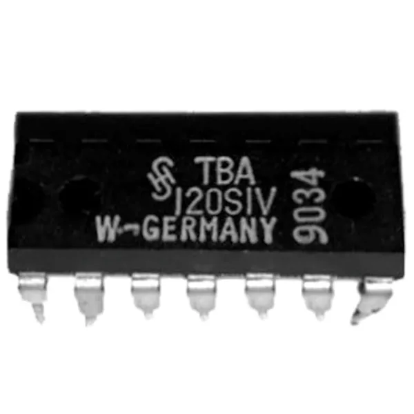 IC FM ZF VERSTARKER MIT DEMODULATOR. Marca: TBA. Referencia: TBA120SIV IC FM ZF VERSTARKER MIT DEMODULATOR. Marca: TBA. Referencia: TBA120SIV