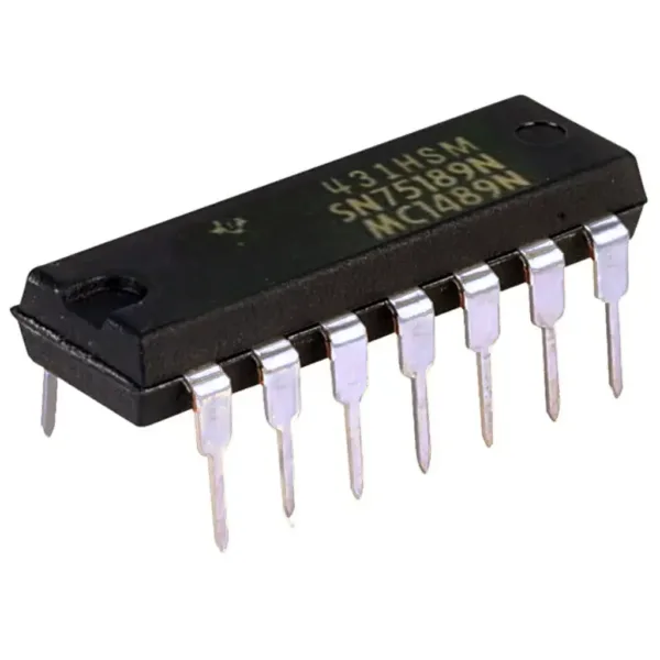 IC INTERFAZ RS-232 QUAD LINE. Marca: TEXAS INSTRUMENTS. Referencia: SN75189N IC INTERFAZ RS-232 QUAD LINE. Marca: TEXAS INSTRUMENTS. Referencia: SN75189N