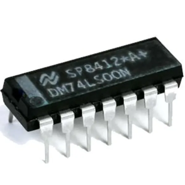IC QUAD 2 INPUT POSITIVE NAND GATES 0 TO 70 SN74LS00N IC QUAD 2 INPUT POSITIVE NAND GATES 0 TO 70 SN74LS00N