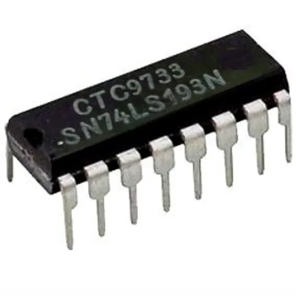 IC SYNCHRONOUS 4-BIT UP/DOWN BINARY COUNTERS WITH SN74LS193N IC SYNCHRONOUS 4-BIT UP/DOWN BINARY COUNTERS WITH SN74LS193N