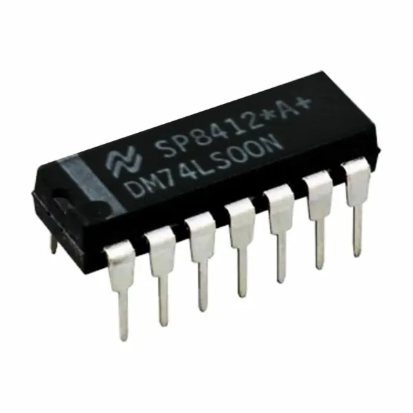 IC QUAD 2 INPUT POSITIVE NAND GATES 0 TO 70. Marca: NATIONAL SEMICONDUCTOR. Referencia: DM74LS00N IC QUAD 2 INPUT POSITIVE NAND GATES 0 TO 70. Marca: NATIONAL SEMICONDUCTOR. Referencia: DM74LS00N