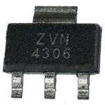 ZVN4306GV: Mosfet N-Ch 60v 2.1a 0.33ohm MOSFET N-CH 60V 2.1A 0.33OHM ZVN4306GV