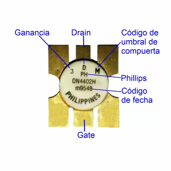9-11-54A MOSFET RF GAIN 3 PHILLIPS Referencia: ON4402H-3G