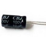 CD110X: Capacitor Electrolítico 10uF 100v CAPACITOR ELECTROLITICO 10UF 100V CD110X