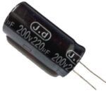 UVK2D221MHD: Capacitor Electrolítico 220uF 200vdc CAPACITOR ELECTROLITICO 220UF 200VDC UVK2D221MHD