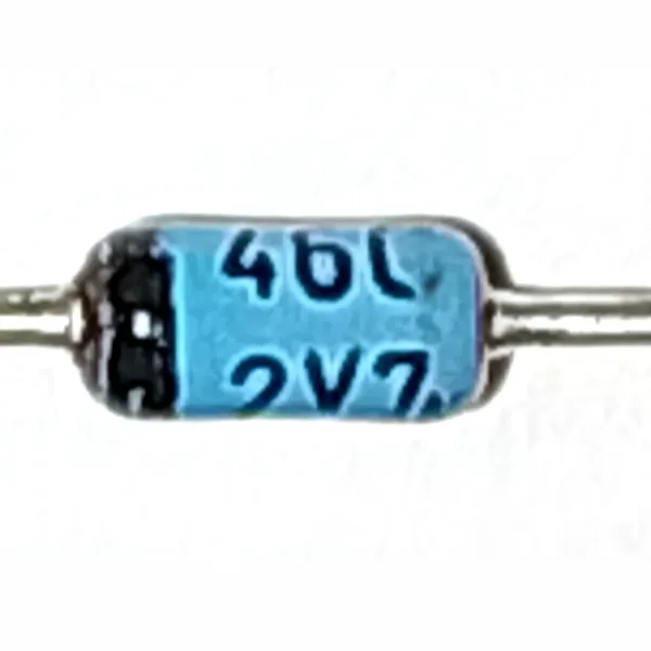 DIODO ZENER 500MW 2.7V BZX46C2V7 DIODO ZENER 500MW 2.7V BZX46C2V7