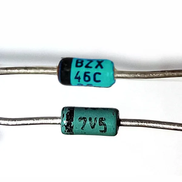 DIODO ZENER 500MW 7.5V BZX46C7V5 DIODO ZENER 500MW 7.5V BZX46C7V5