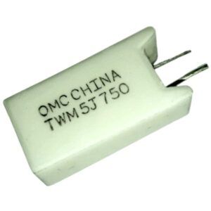 RESISTENCIA 7.5OHMIOS 5W CERAMICA TWM5J750
