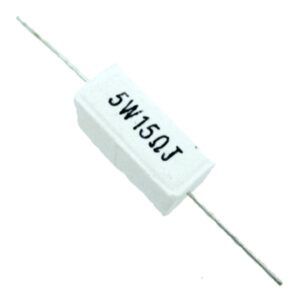 RESISTENCIA DE POTENCIA 15 OHM 5W CERAMICO 5W15J