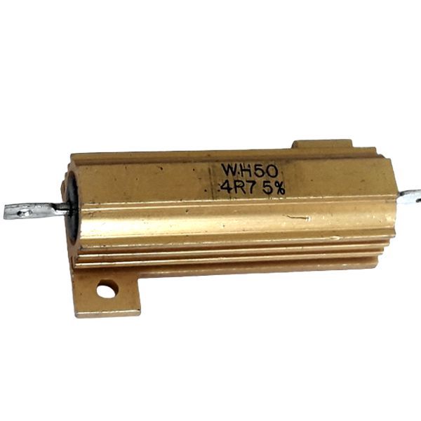 9-8-32A RESISTENCIA MONTAJE EN PANEL 5% 50W 4R7 WIREWOUND WH50-4R7JI