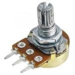 B150K: Potenciómetro Eje Estriado 150k Ohm POTENCIOMETRO EJE ESTRIADO 150K OHM B150K