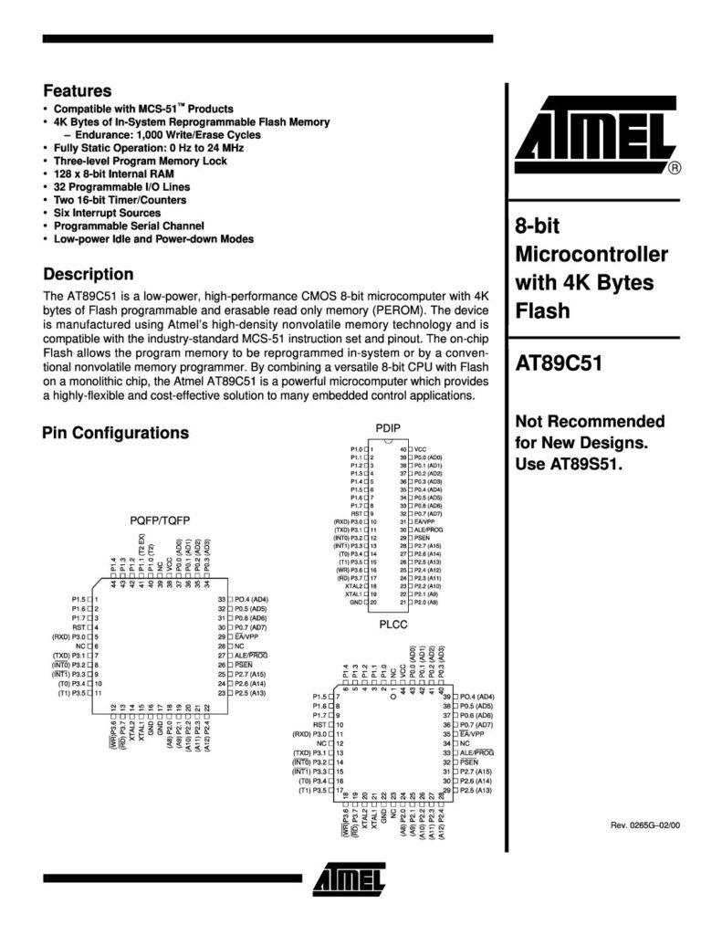 Biblioteca Nikola Tesla thumbnail of AT89C51-24PC AT89C51