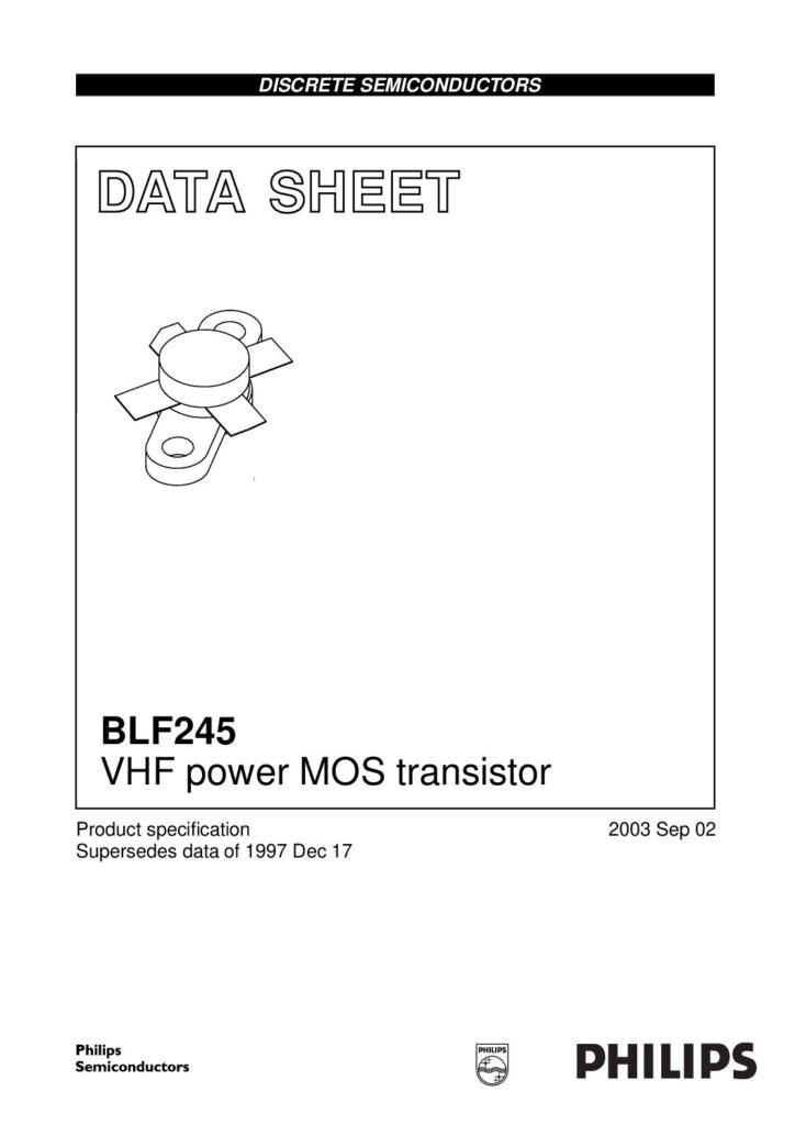 Biblioteca Nikola Tesla thumbnail of BLF245 MARCA NXP