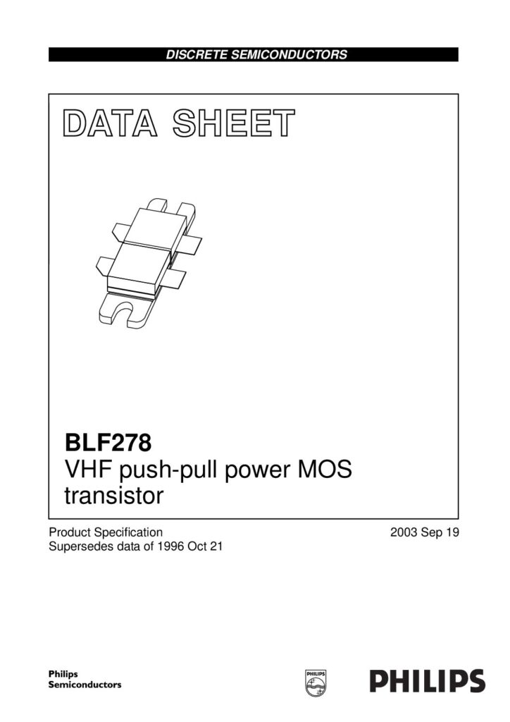 Biblioteca Nikola Tesla thumbnail of BLF278 MARCA PHILIPS