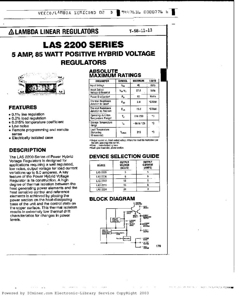 Biblioteca Nikola Tesla thumbnail of LAS2224 LAS2200 SERIES